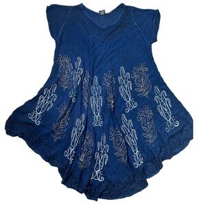 Fashion Force Women’s Boho Dress or Coverup, OSFM, NWT